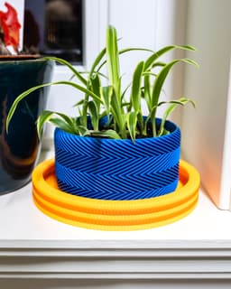 Beady Hydration Tray Collection // 3 Sizes Planter Drip Trays 3d model