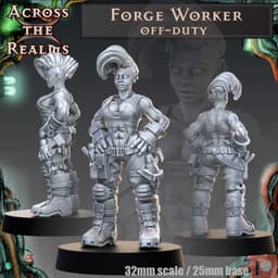 Forge Worker Off-Duty 3d model