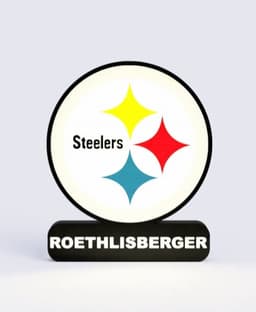 Pittsburgh Steelers Sign - LED Strip Compatible 3d model
