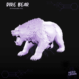 Dire Bear - Dungeons and Dragons 3D Model 3d model