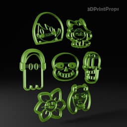 Undertale themed Cookie Cutters 3d model