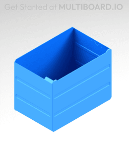 4x3x2.5 LU - MultiBin Simple Drawer 3d model