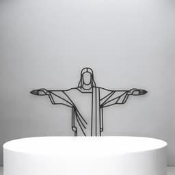 Christ The Reedeemer Line Art - Desktop Line Art 3d model