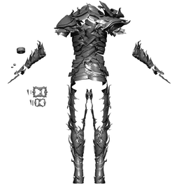 HEOLSTOR COSPLAY FULL Armor Helmless STL Model Print Fan Art 3d model