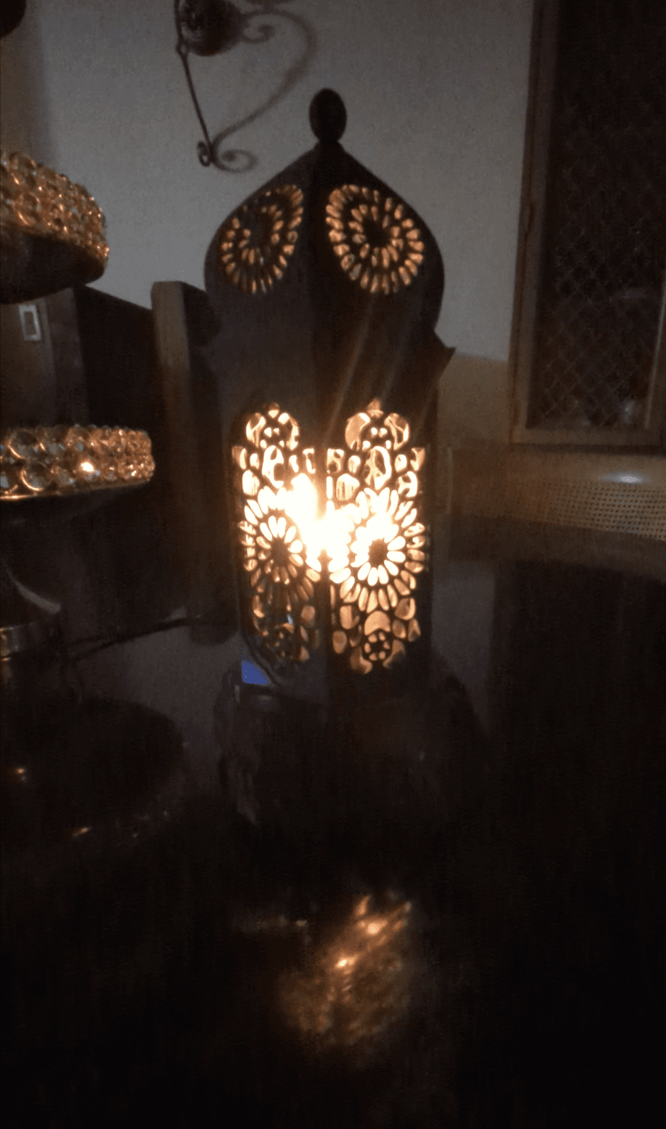 Arabic Style Lantern - Beautiful design. Just needed a few flickering LED's to warm up the night. - 3d model