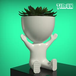 ROBERT PLANT POT CELEBRATING WITH OPEN ARMS 3d model