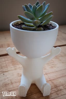 ROBERT PLANT POT CELEBRATING WITH OPEN ARMS 3d model