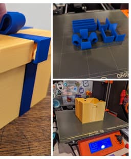 Sliceworx Gold Silk and Royal Blue 3d model