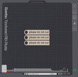 "Please do not cut" tag for my roses 3d model