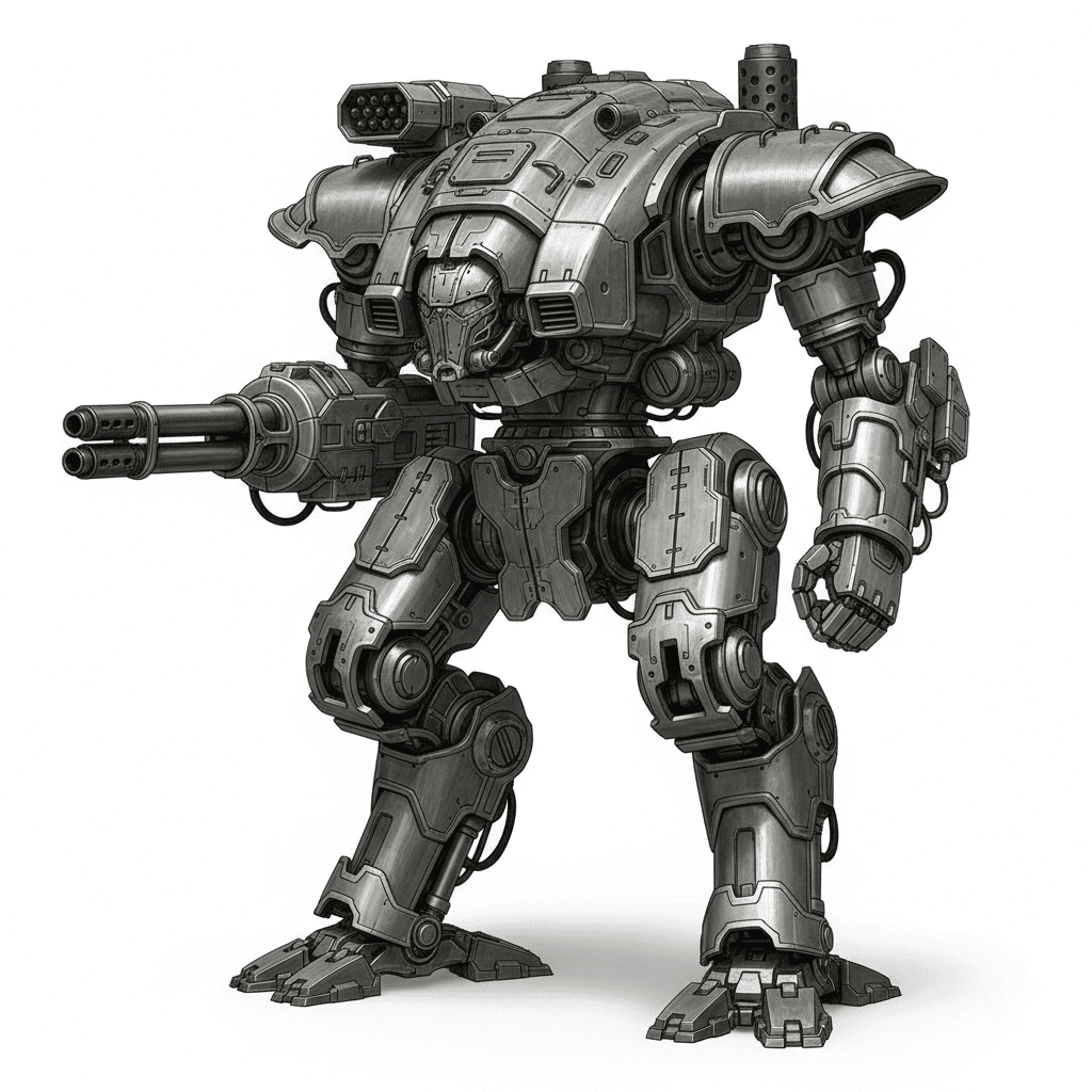 Military Mechs : Reinforced Siege Titan Mech 3d model