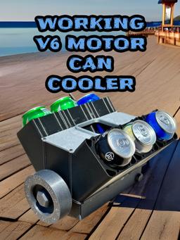 The Original V6 Can Cooler - With Working Crank!!! As seen on TIKTok @LS3DP