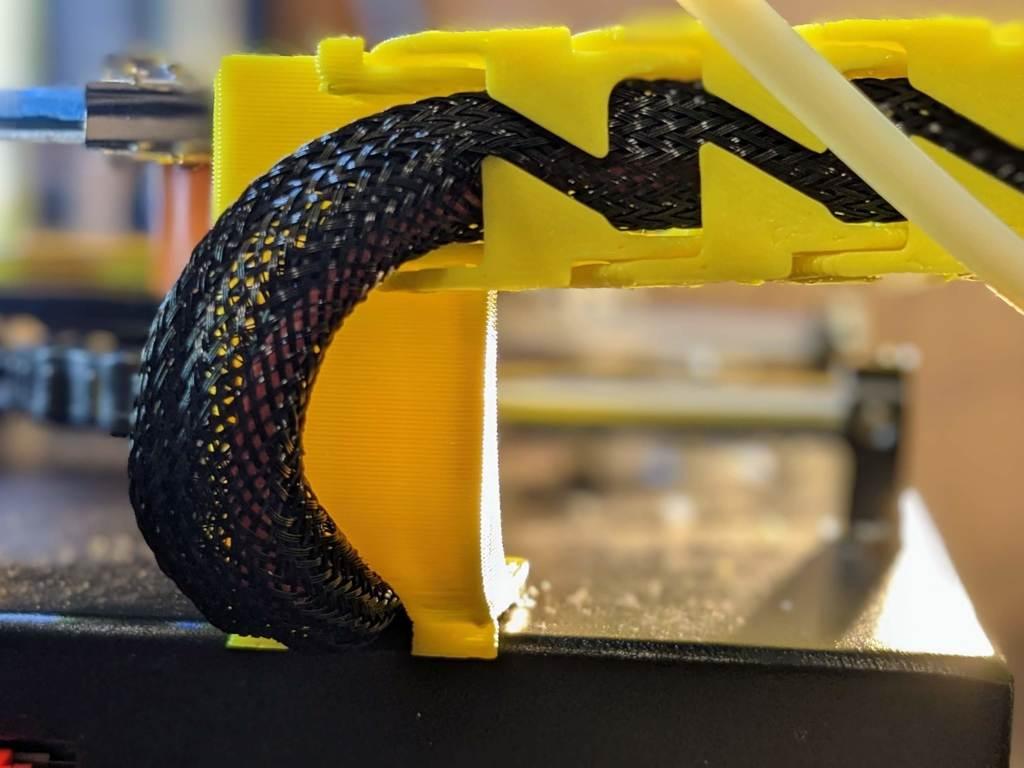 Anycubic Mega Pro - Y axis Cable Chain frame with Additional Extension 3d model