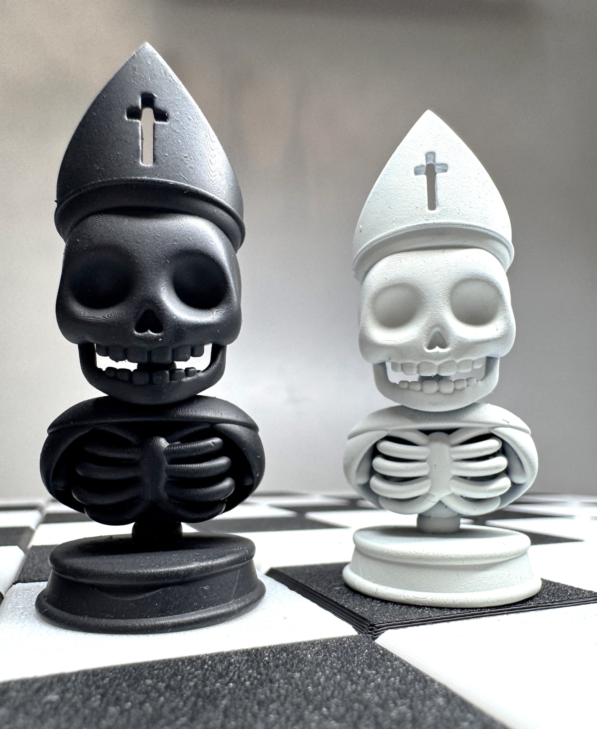 Skeleton Chess Set – Modular Board 3d model