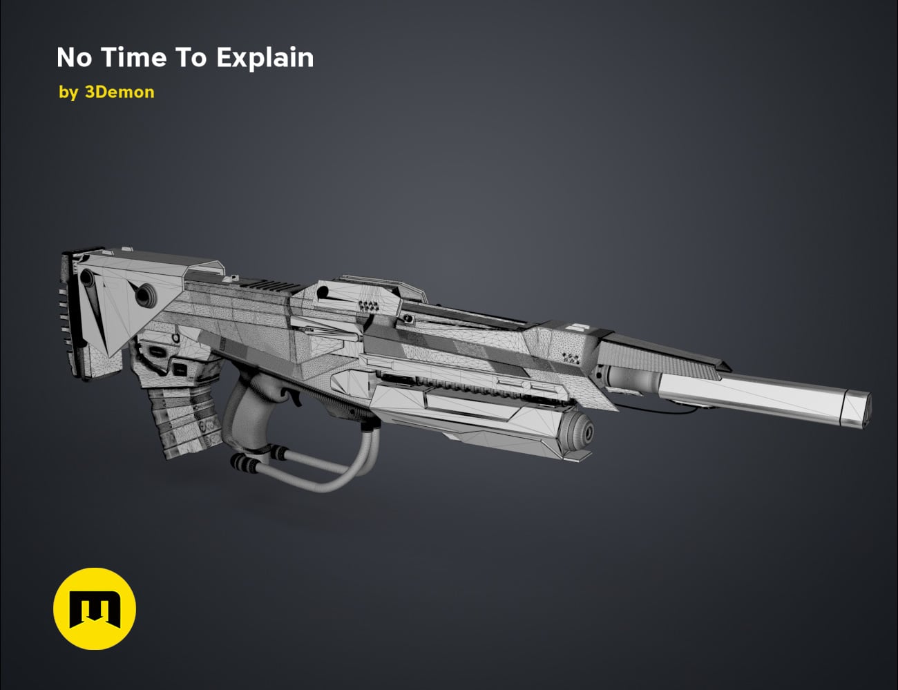 No Time To Explain Rifle 3d model
