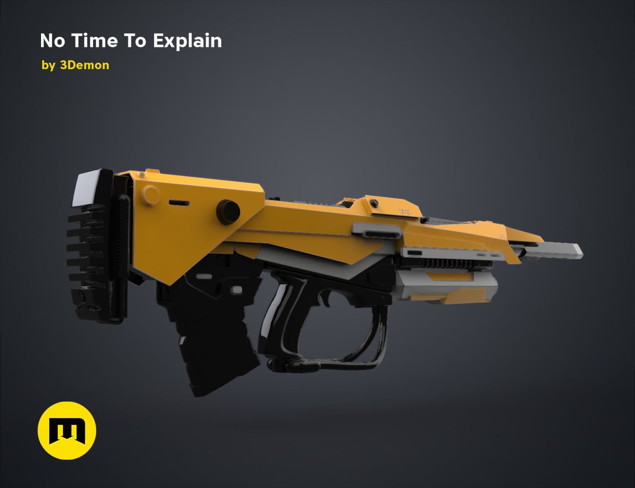 No Time To Explain Rifle 3d model