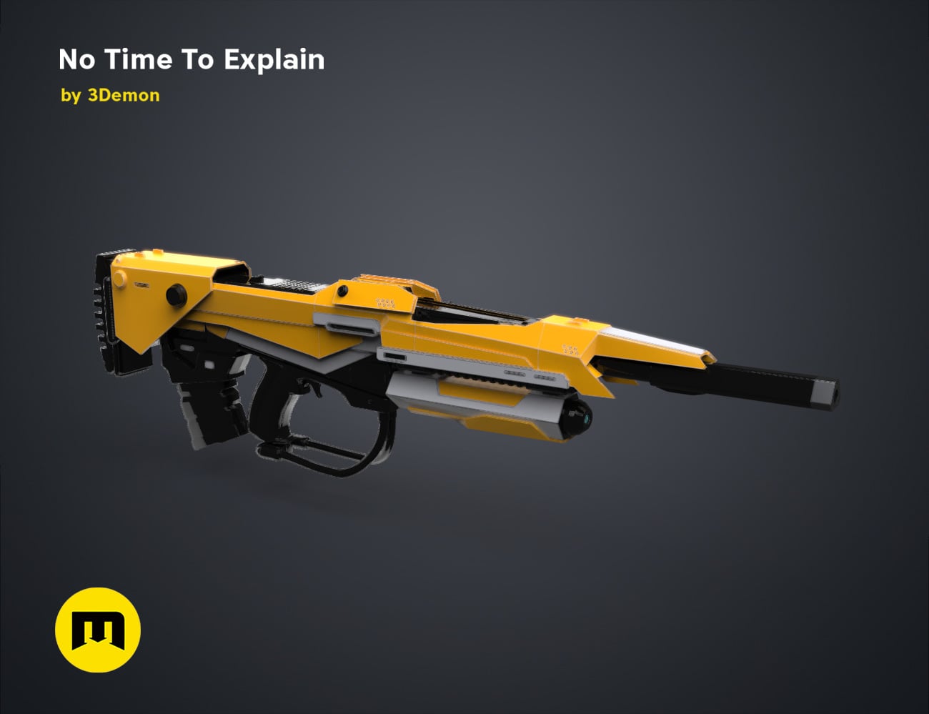 No Time To Explain Rifle 3d model