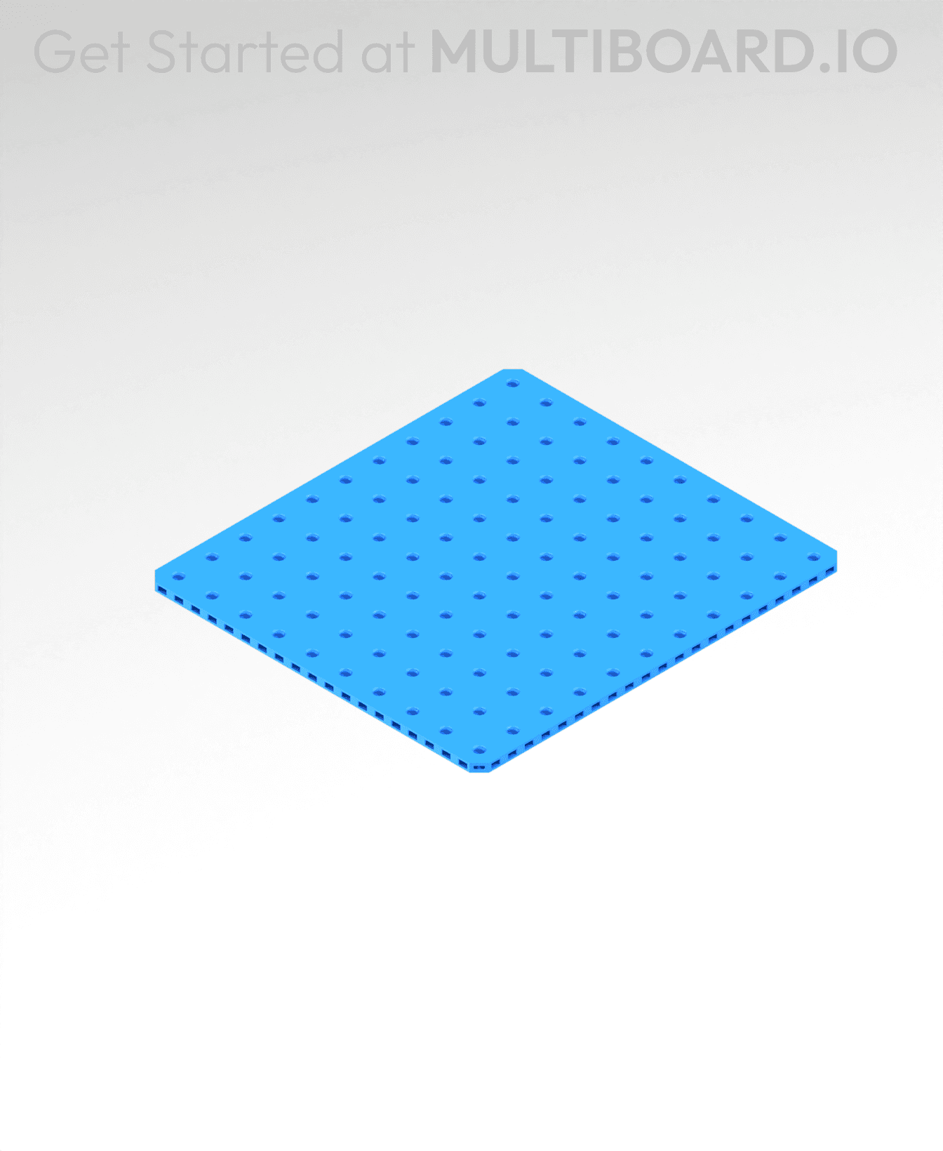 11x10 MU - Small Thread Offset MU - MultiBoard Plate 3d model