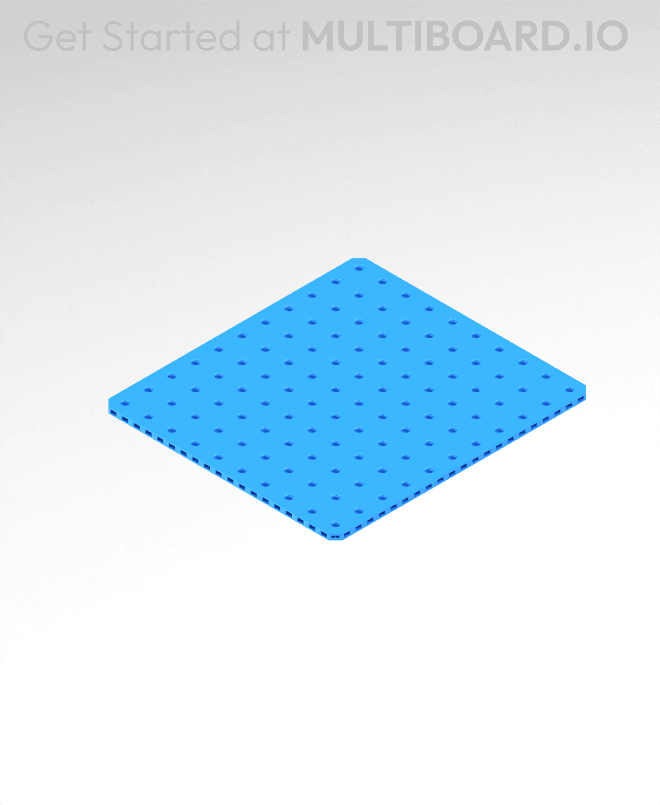 11x10 MU - Small Thread Offset MU - MultiBoard Plate 3d model