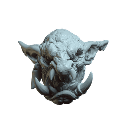 Snaggletooth v5 (actiong figure head) 3d model