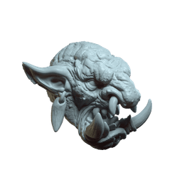 Snaggletooth v5 (actiong figure head) 3d model