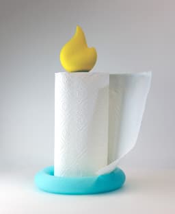 Paper Towel Roll Candle – Monumental Kitchen Candle Holder 3d model