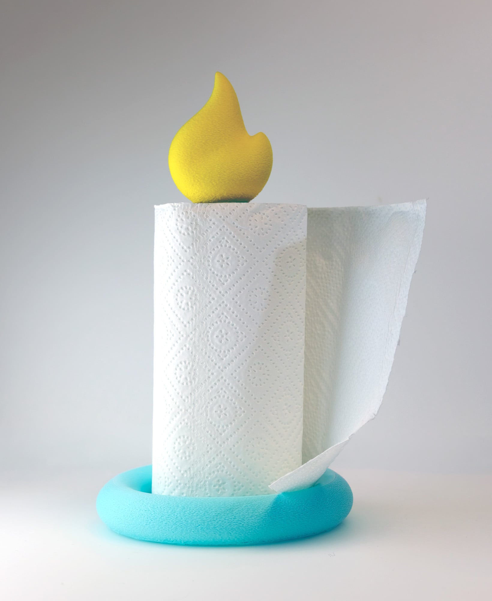Paper Towel Roll Candle – Monumental Kitchen Candle Holder 3d model