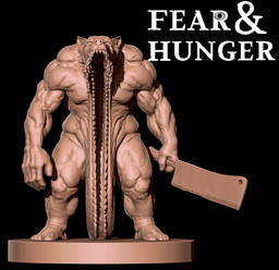 MOONLESS GUARD FEAR AND HUNGER TABLETOP D&D RPG miniature figurine – scale STL Fan Art 3d model