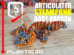 Steampunk Dragon Baby— The Seamless Clockwork Legend 3d model