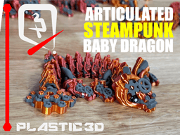 Steampunk Dragon Baby— The Seamless Clockwork Legend 3d model