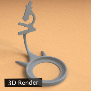 Science Microscope 3d model