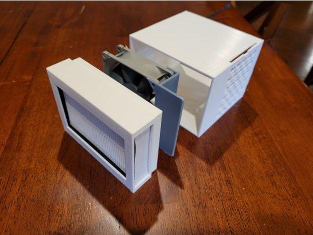 3d printer enclosure fan hepa filter 3d model