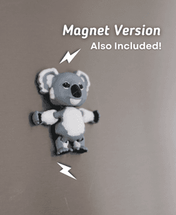 Klinging Koala - Articulated Fidget Koala - Ludo Flexy 3d model