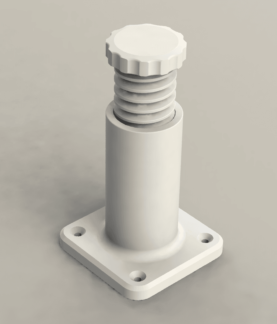 Adjustable cabinet leg 3d model
