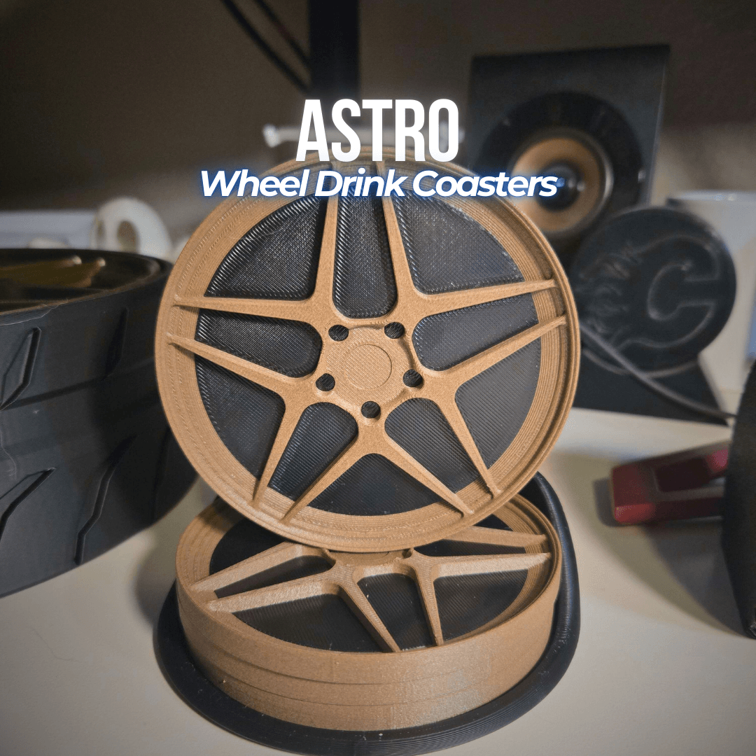 Kansei Astro Wheel Drink Coaster & Stand 3d model