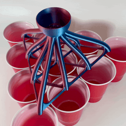 Beer Pong Funnel Dispenser Beerpong Partygame 10 Cups 3d model