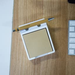 Minimalist Dual Pen Post-It Holder 3d model