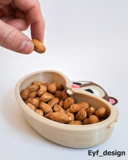 Squirrel Snack Bowl 3d model