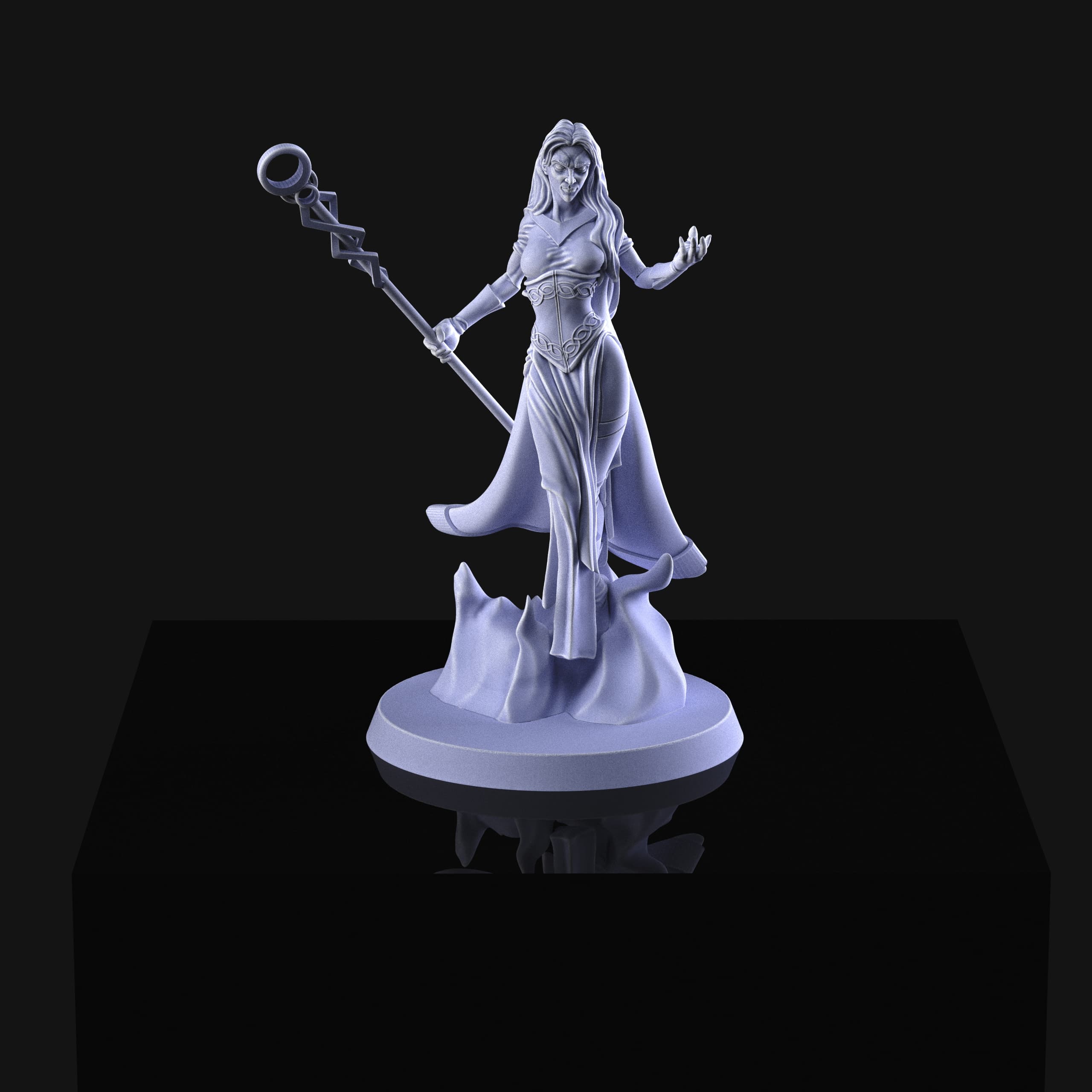 Mage Fire in 3 Versions 3d model