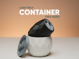 Low Poly Container 3d model