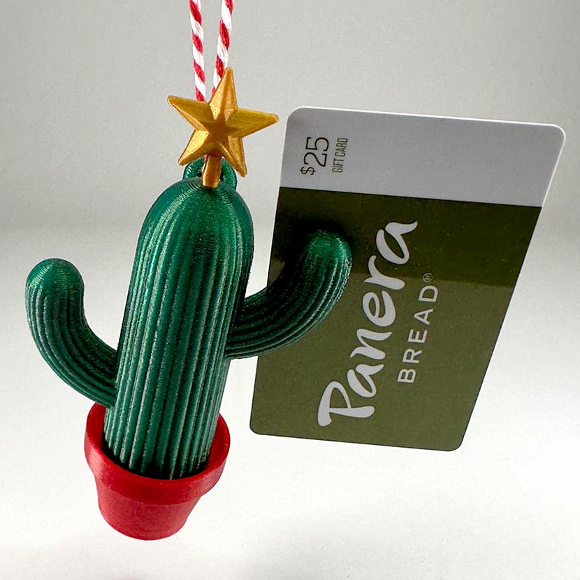 Cactus Ornament Gift Card Holder 3d model