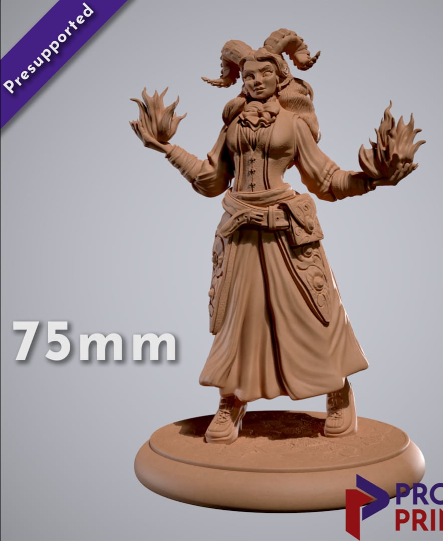 Zariel Nightbloom - 75mm 3d model