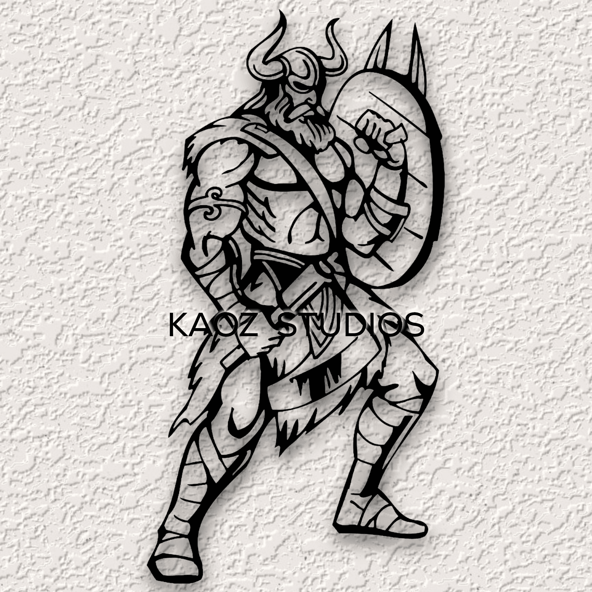 viking wall art valhalla wall decor nordic decoration warrior 3d model