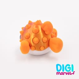 Pufferfish Clicker + Keychain 3d model