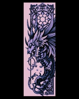 Fantasy Designs - Life and death intertwined - Set of Bookmarks 3d model