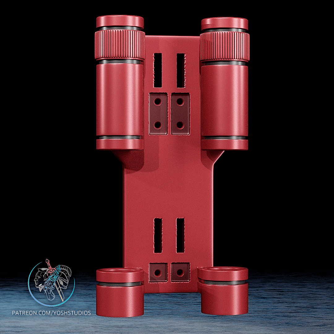 Daredevil Billy Club Holsters 3D Printer STL File 3d model