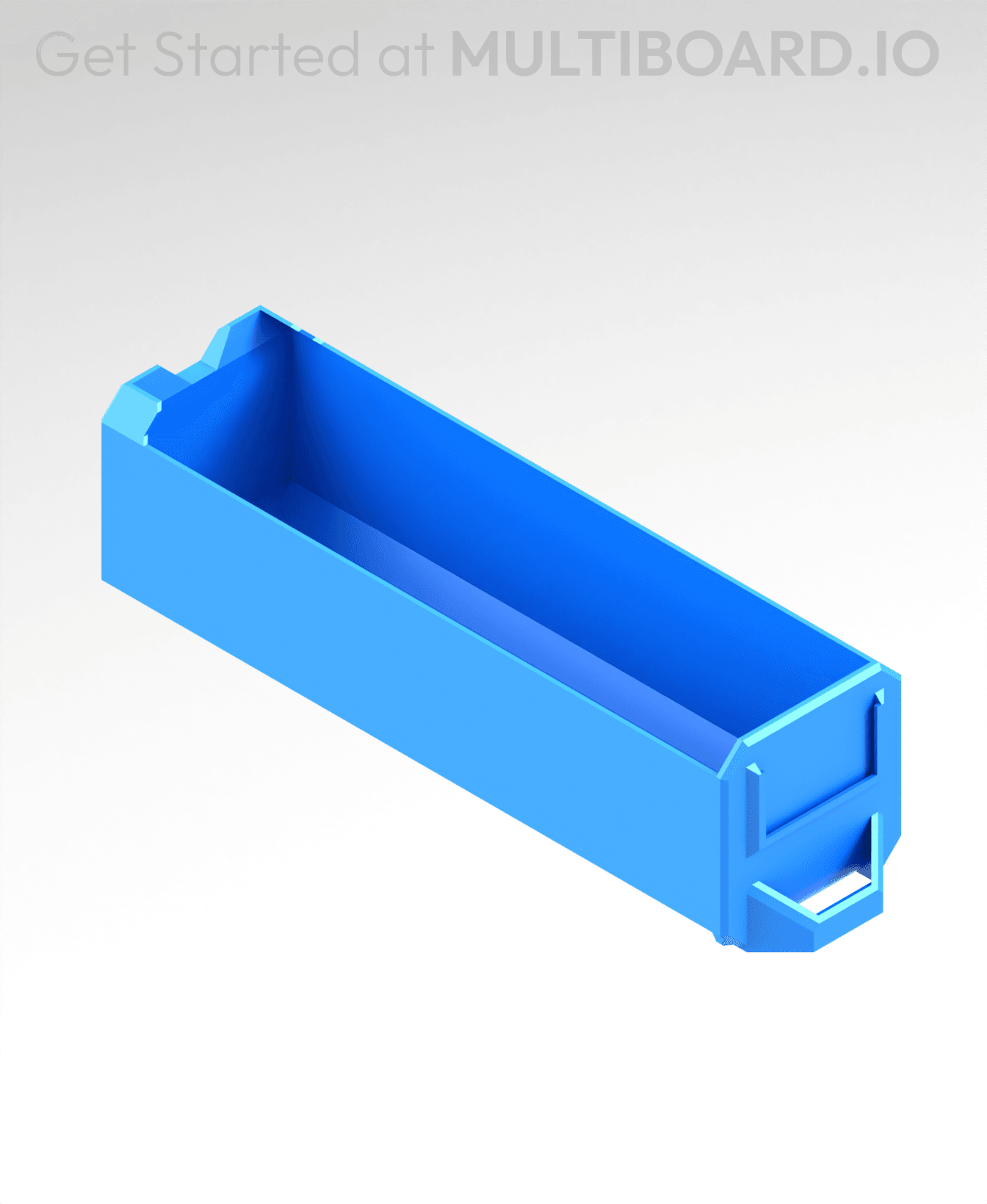 1x1x3 LU - Labelled - Magnetic - Simple Multibin Drawer 3d model