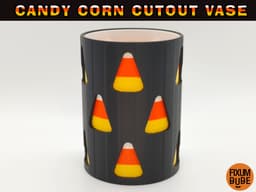 Candy Corn Cutout Vase with Insert 3d model