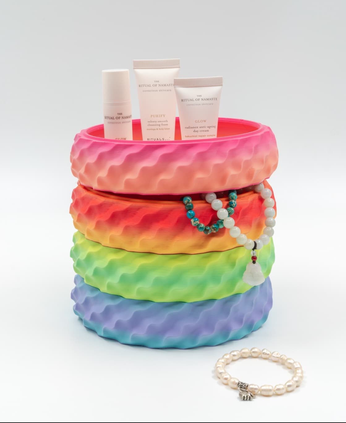 Stackable bowl “cream” 3d model