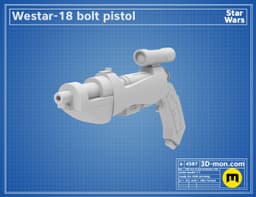 Westar-18 Bolt Pistol 3d model