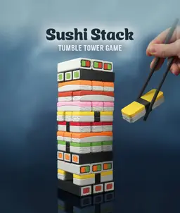 Sushi Stack — Tumble Tower Game 3d model